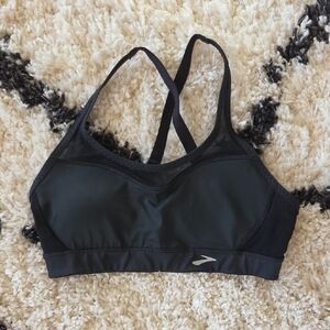 Brooks FastForward Crossback Sports Bra - Black